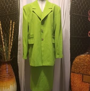 JuJube Two Piece Green Skirt Suit